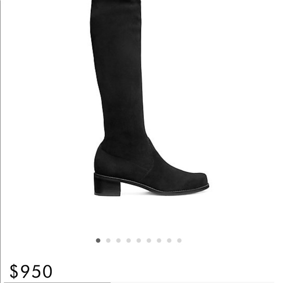 LAST CALL Stuart Weitzman black suede over the knee boots - size 37 - Picture 7 of 8